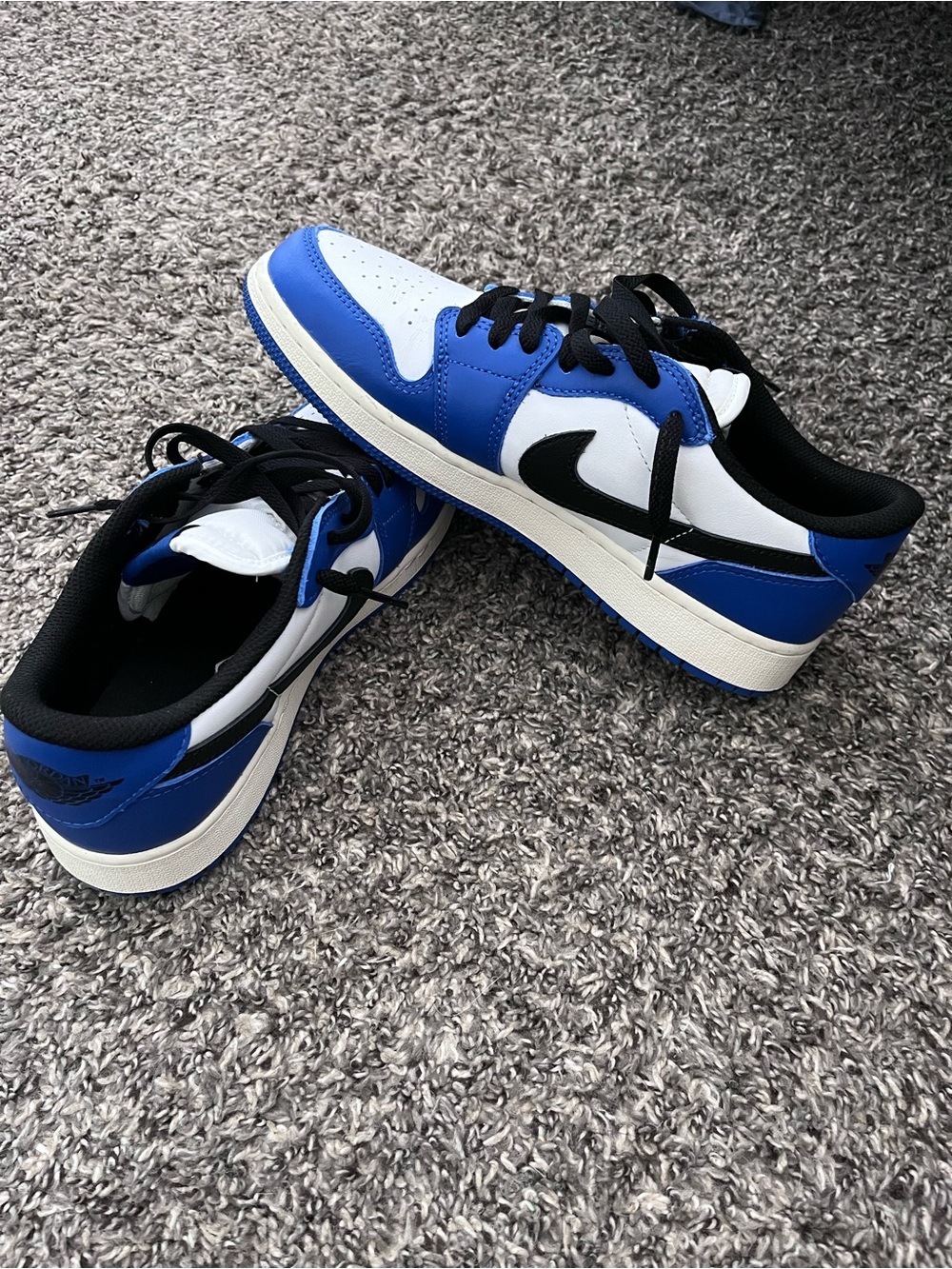 Nike Kids Low-Top Dunks in Blue, White & Black